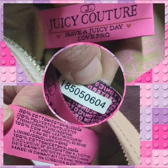 Juicy Couture Y2K Scottie Dog Dark Brown Terry Cloth Barrell Shoulder Bag!! - Picture 11 of 11